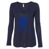 Women's Flowy Long Sleeve V-Neck Tee Thumbnail