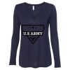 Women's Flowy Long Sleeve V-Neck Tee Thumbnail