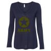 Women's Flowy Long Sleeve V-Neck Tee Thumbnail