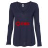 Women's Flowy Long Sleeve V-Neck Tee Thumbnail