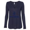 Women's Flowy Long Sleeve V-Neck Tee Thumbnail