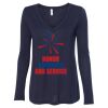 Women's Flowy Long Sleeve V-Neck Tee Thumbnail