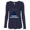 Women's Flowy Long Sleeve V-Neck Tee Thumbnail