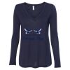 Women's Flowy Long Sleeve V-Neck Tee Thumbnail