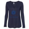 Women's Flowy Long Sleeve V-Neck Tee Thumbnail