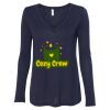 Women's Flowy Long Sleeve V-Neck Tee Thumbnail