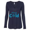 Women's Flowy Long Sleeve V-Neck Tee Thumbnail