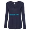 Women's Flowy Long Sleeve V-Neck Tee Thumbnail