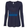 Women's Flowy Long Sleeve V-Neck Tee Thumbnail