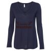 Women's Flowy Long Sleeve V-Neck Tee Thumbnail