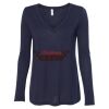 Women's Flowy Long Sleeve V-Neck Tee Thumbnail