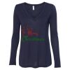 Women's Flowy Long Sleeve V-Neck Tee Thumbnail