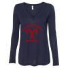 Women's Flowy Long Sleeve V-Neck Tee Thumbnail