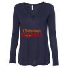 Women's Flowy Long Sleeve V-Neck Tee Thumbnail