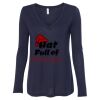 Women's Flowy Long Sleeve V-Neck Tee Thumbnail