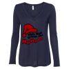 Women's Flowy Long Sleeve V-Neck Tee Thumbnail