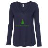 Women's Flowy Long Sleeve V-Neck Tee Thumbnail
