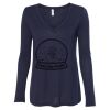 Women's Flowy Long Sleeve V-Neck Tee Thumbnail