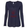 Women's Flowy Long Sleeve V-Neck Tee Thumbnail