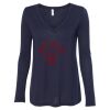 Women's Flowy Long Sleeve V-Neck Tee Thumbnail
