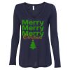 Women's Flowy Long Sleeve V-Neck Tee Thumbnail