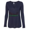 Women's Flowy Long Sleeve V-Neck Tee Thumbnail